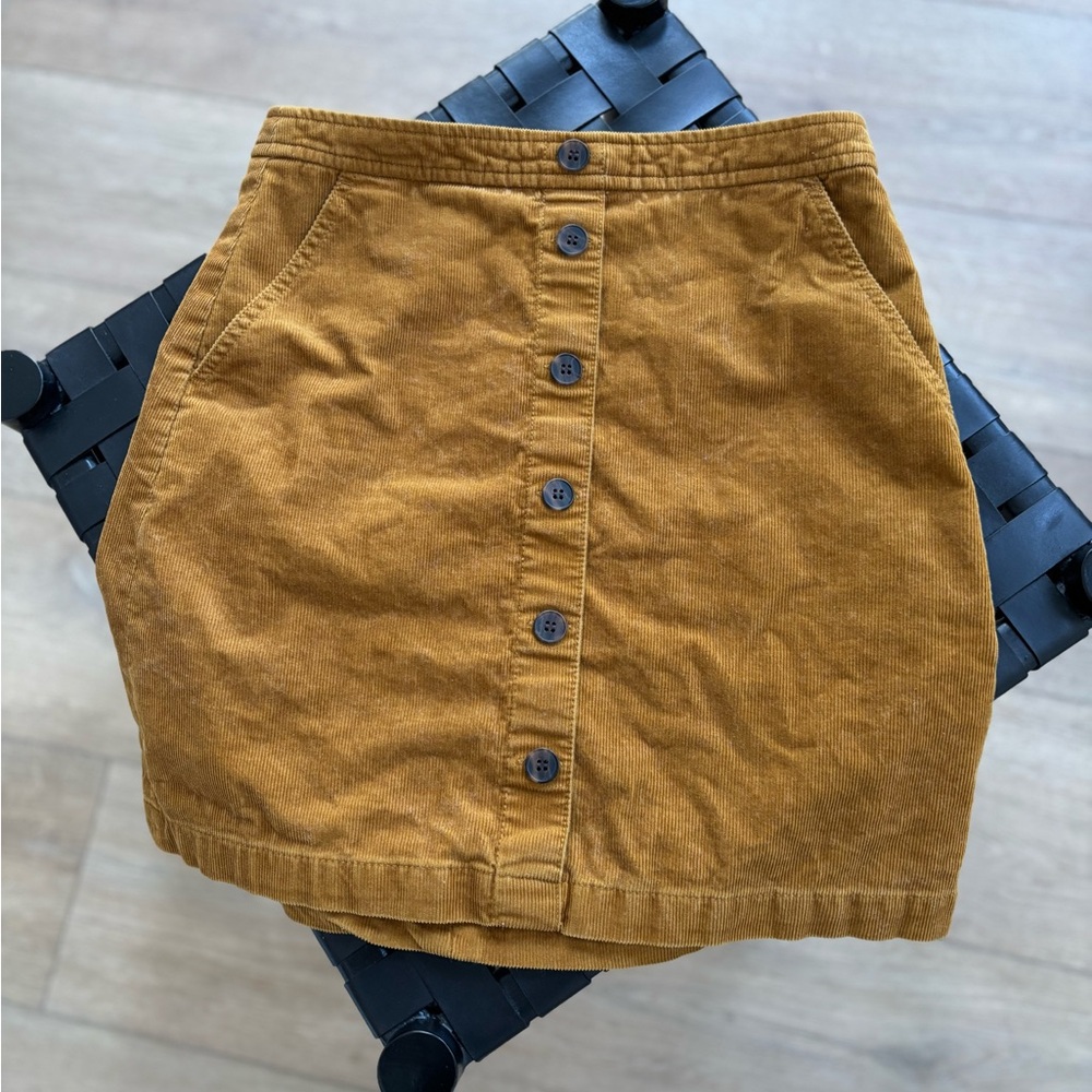 🚫SOLD💫 J. Crew Golden Button-Front Skirt